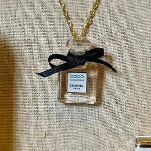 ❤️Authentic Coco Chanel Mini Perfume Bottle Necklace ❤️upcycle